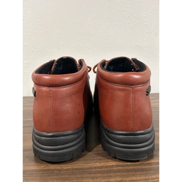 Vintage SAO by Stacy Adams Genuine Leather Mens Chukka Boots Sz 11.5 Red - Picture 8 of 14